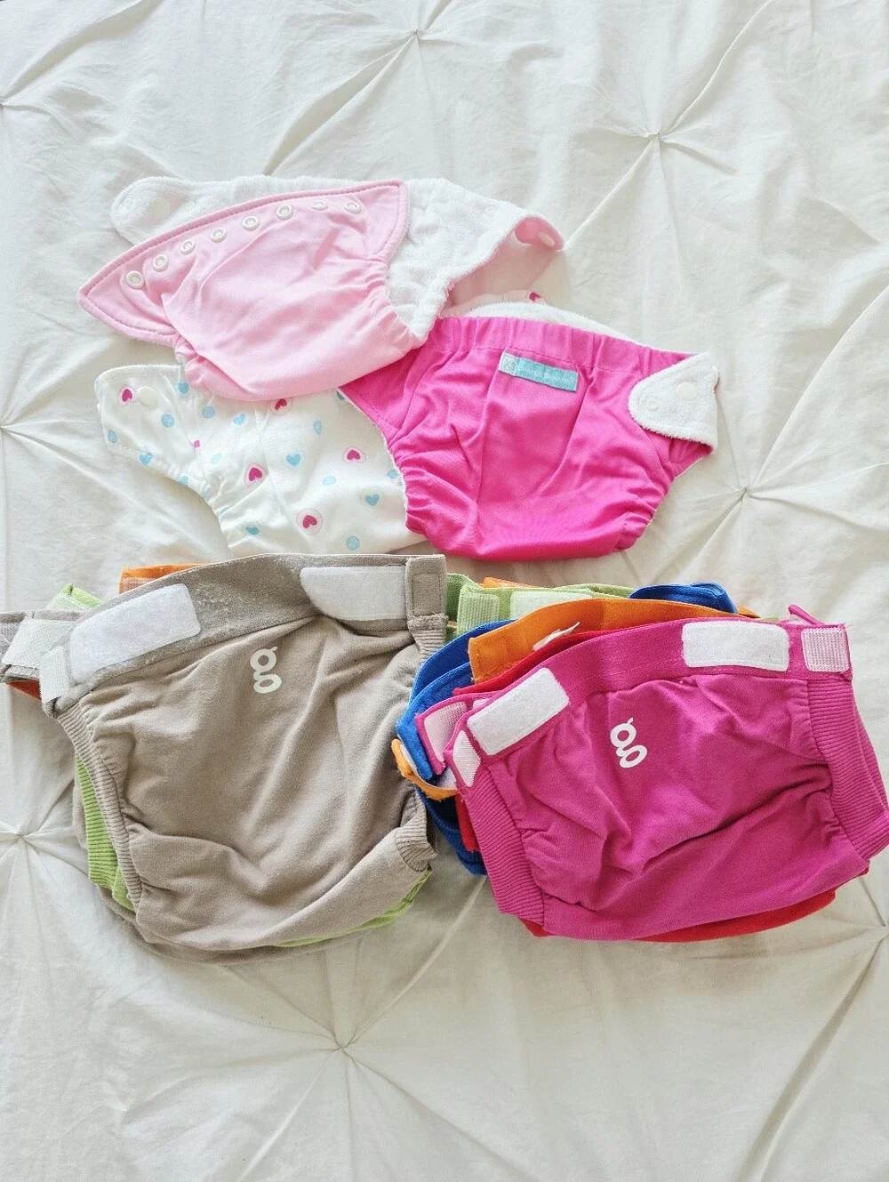 gDiapers & Charlie Banana Cloth Diaper Lot  Small XS M Inserts Covers Liners